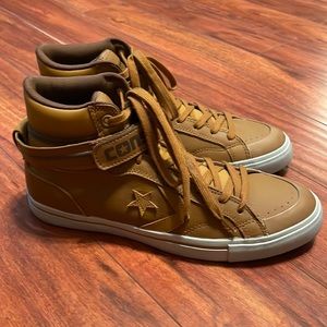 Converse CONS Men's Mustard Color Leather High tops
